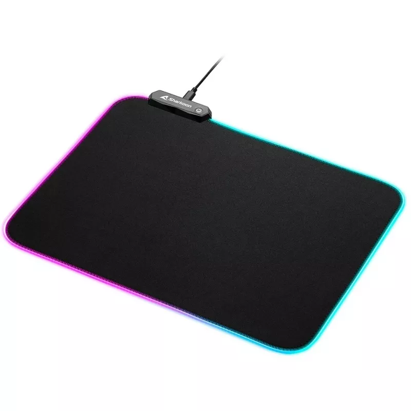 1337 RGB V2 Gaming Mat 360, Tapete de rato Gaming preto