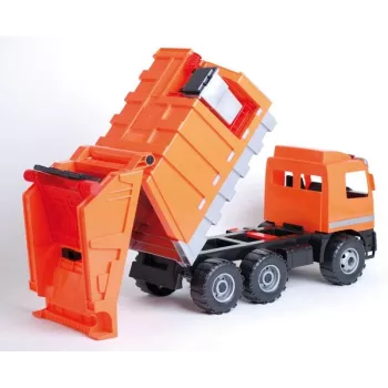 Camião do lixo de brinquedo Lena Mercedes ZL-02026, 70 cm de comprimento, veículo de brinquedo mecânico