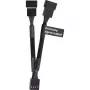 Cabo em Y para ventoinha PWM THERMALTAKE Tt Mod AC-060-CO1OTN-F1 4-Pin, pack de 3