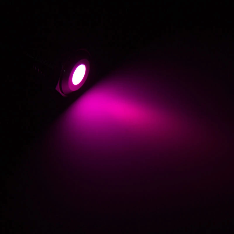 Interruptor com retroiluminação LED violeta Lamptron LAMP-SW2005-S — interruptor de painel iluminado