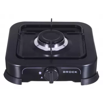 Fogão a gás BROCK GS 2001 BK, Um bico, Controlo manual