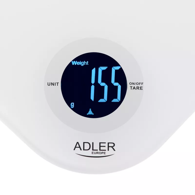 Balança de cozinha Adler AD 3180 divisão 1 g LCD branca