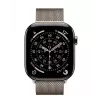 Apple Watch Series 11 GPS + Cellular 42mm caixa de titânio Natural com bracelete Milanese Loop Natural