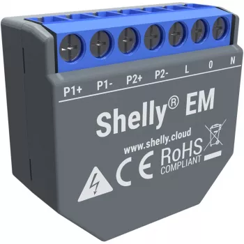 EM | contador de energia inteligente com Wi-Fi e relé de controlo de contactor | domótica | funciona com Alexa e Google Home | aplicação iOS Android | Não