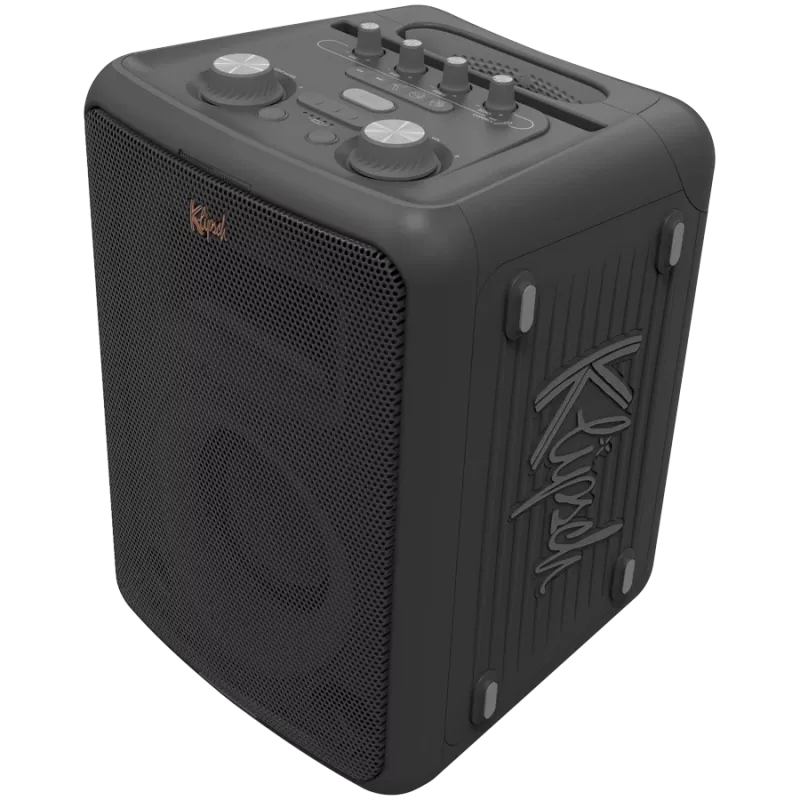 Altifalante de festa KLIPSCH Vegas — com fios e sem fios, woofer 13,3 cm, 49–20000 Hz, 95 dB, alimentado por bateria, preto