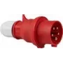 Ficha CEE AS Schwabe 61425 — 5 polos 400V, IP44, vermelho