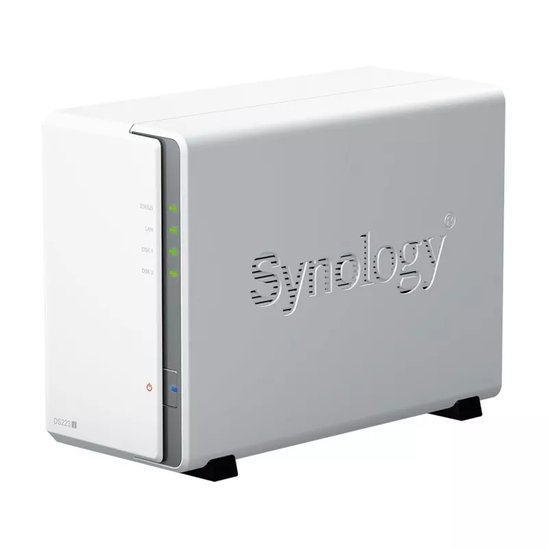 Synology DiskStation DS223J NAS/servidor de armazenamento desktop Realtek RTD1619B 1 GB DDR4 DiskStation Manager branco