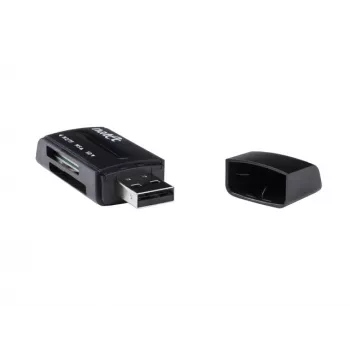 Leitor de Cartões Natec MINI ANT 3 USB 2.0 (SD, SDHC, MMC, M2, microSD), Preto (NCZ-0560)