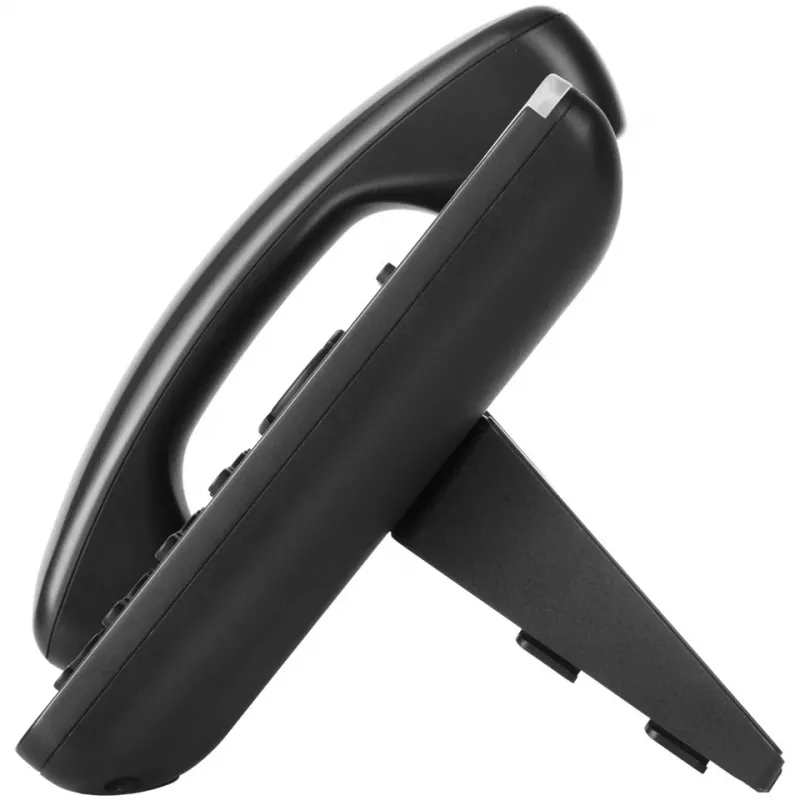 Telefone DECT Grandstream GXP1610 — preto, LCD 132×48 px, Headset (RJ-9), 1 auscultador, Agenda 500, Mãos livres