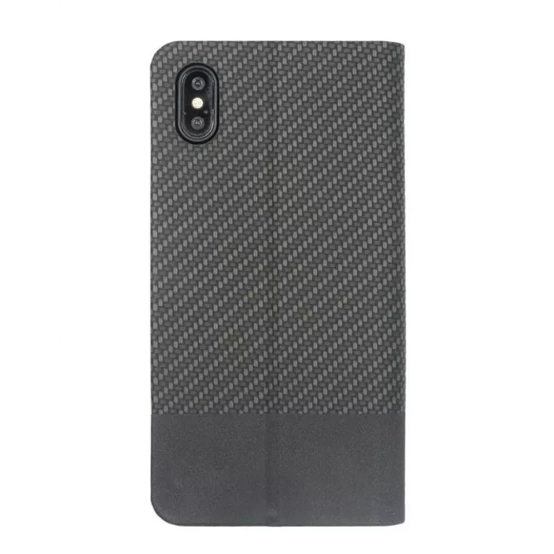Capa tipo livro Tellur Carbon para iPhone XS – preto