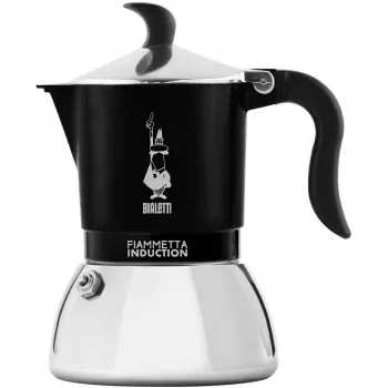 Máquina de café de indução BIALETTI FIAMMETTA 2 chávenas, preto