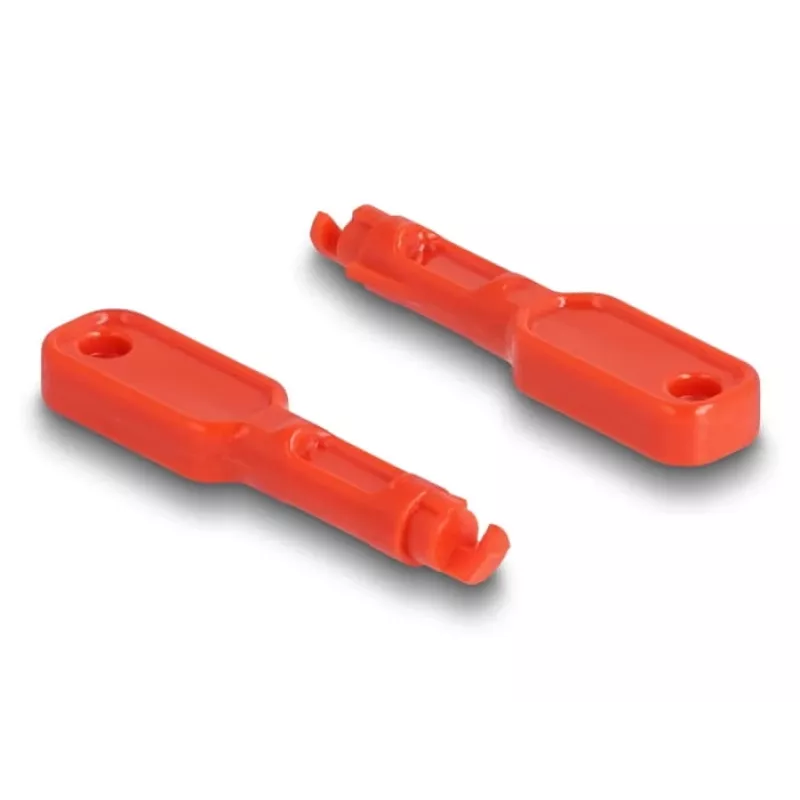 Bloqueador de porta DeLOCK 20928 RJ-45 vermelho plástico 11 unid.