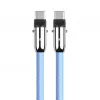Cabo USB-C 2em1 1m azul