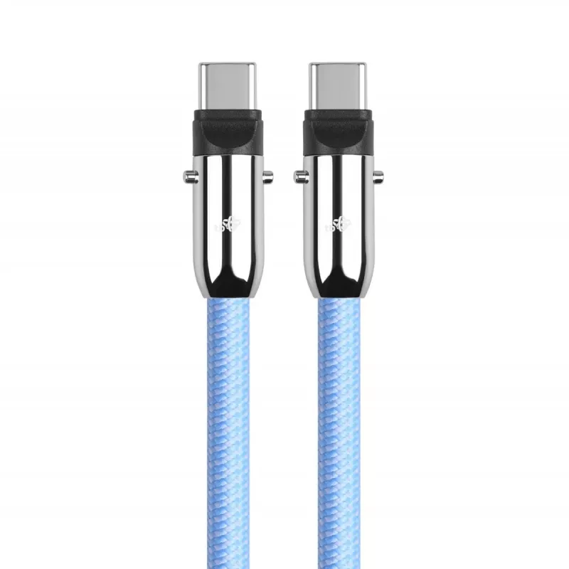 Cabo USB-C 2em1 1m azul