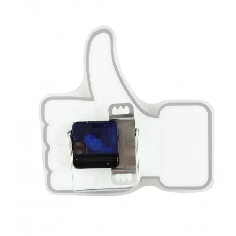 Relógio de parede NeXtime 5185wi Mini Thumbs Up, 20,5x21 cm, branco/prateado