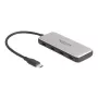 Hub USB 3.2 Gen 1 Type-C DeLOCK 64261 10000 Mbit/s preto cinzento