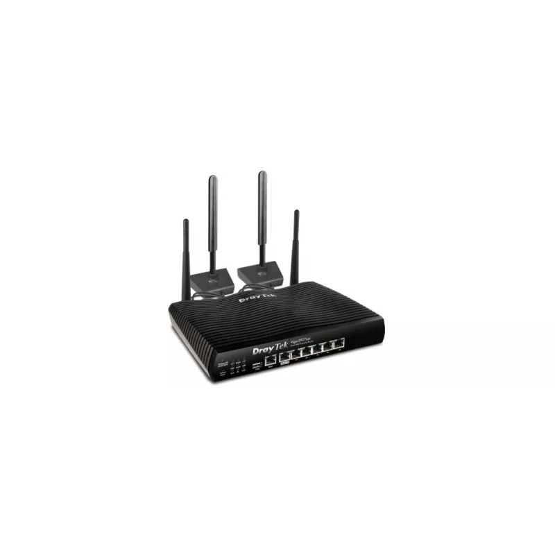 DrayTek Vigor 2927Lac V2927LAC-DE-AT-CH router sem fios, Wi-Fi 5 de banda dupla (802.11ac Wave 2), WWAN, comutador Gigabit de 6 portas, 2 WAN
