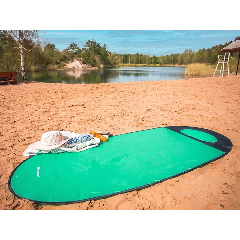 Esteira de praia TRACER Pop Up 46948 – esteira dobrável portátil leve cor de menta