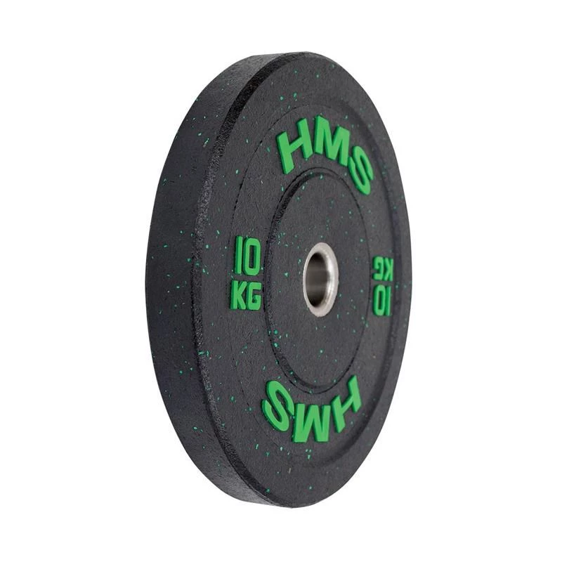 Disco de peso olímpico com revestimento de borracha HMS Fitness HTBR10 1 unid.