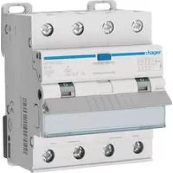 Disjuntor diferencial Hager 4P10kA B-16A 300mA tipo A AFX416D - disjuntor (AFX416D)