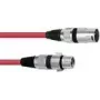 Cabo de áudio Omnitronic 30220903 3 m XLR 3 pinos vermelho
