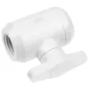 Alphacool Eiszapfen válvula de esfera de 2 vias, G1/4, branco