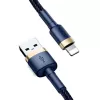 Cabo Lightning Baseus CALKLF-CV3 2 m azul dourado