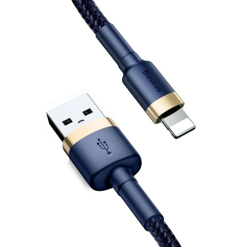 Cabo Lightning Baseus CALKLF-CV3 2 m azul dourado