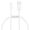 Cabo Baseus Superior Series USB para Lightning, 2,4A, 0,25m (branco)