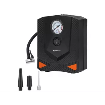Bomba de ar portátil TRACER RES-03ML 12V 150 PSI — insuflador de pneus de automóvel, alimentação 12 V