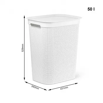 ROTHO Brisen – cesto de roupa – 50 l