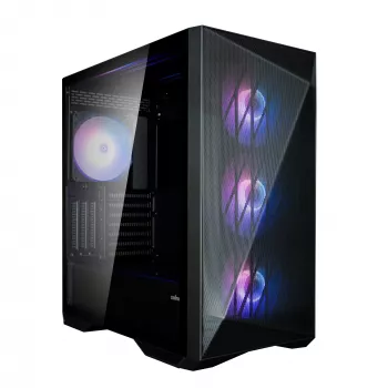 Zalman Z9 Iceberg MS preto caixa de PC ATX Mid Tower com 4 ventoinhas ARGB de 140 mm - Midi/Mini Tower - ATX