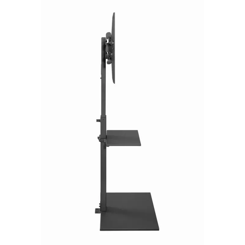 Suporte de chão para TV GEMBIRD TVS-55T-02 para televisores de 32–55 polegadas, aço, altura 600 mm, VESA 100x100–400x400, carga máxima 35 kg