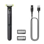Máquina de barbear e aparador Philips OneBlade QP1424/10 — antracite, a pilhas, 30 min. de autonomia, pentes para barba