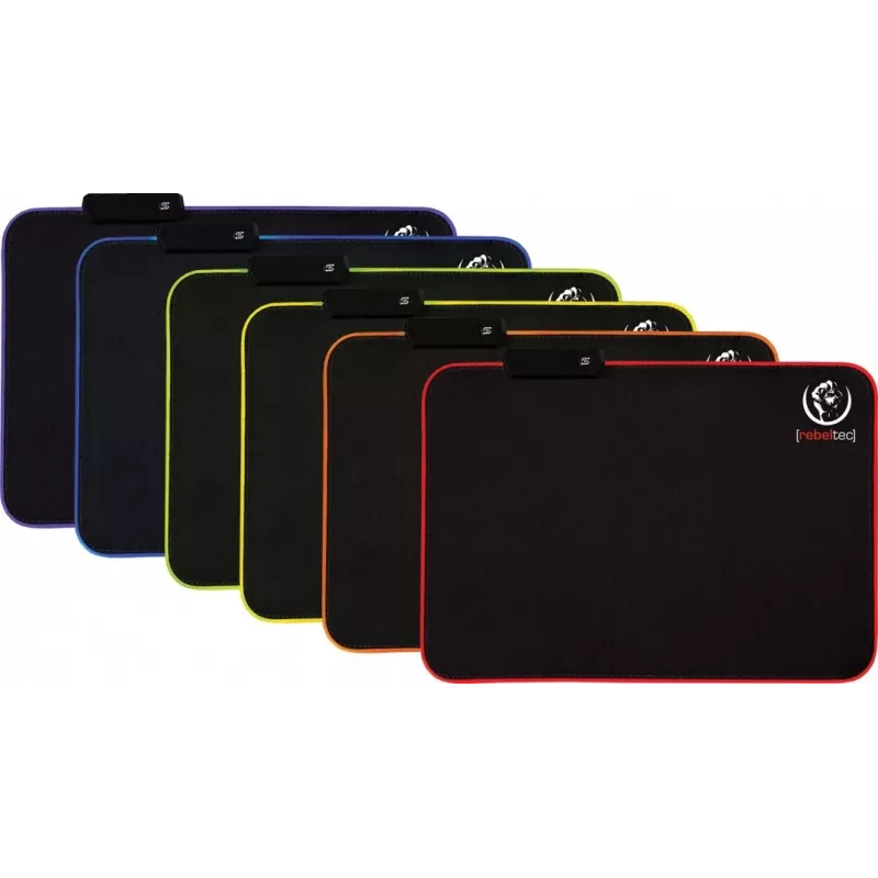 Tapete de rato Rebeltec LED Slider M