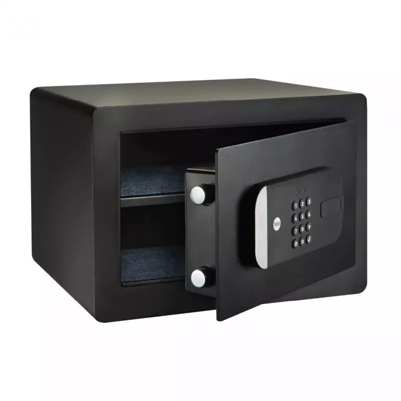 Cofre autónomo Yale YSS/250/EB1 — fechadura eletrónica e de chave, preto, 250×300×350 mm