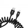 Cabo de dados USB para Lightning Tellur Extendable 3A, 1,8 m, preto