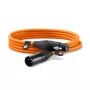 Cabo de áudio RØDE XLR3M-O 3 m XLR laranja conector macho para conector fêmea