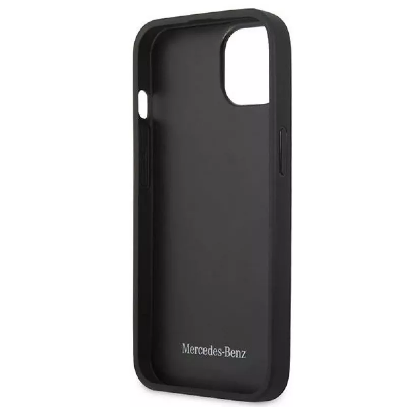 Mercedes MEHCP13SPSQRE iPhone 13 mini 5,4 vermelho/vermelho capa rígida couro padrão estrela