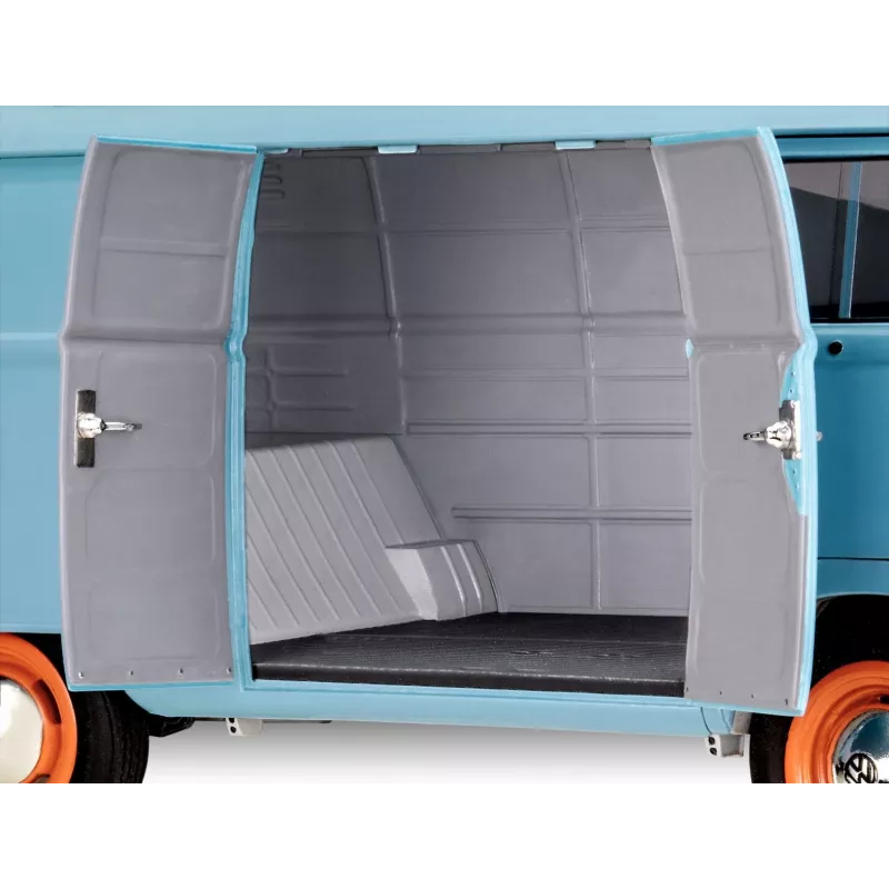 Modelo em plástico VW T1 Panel Van - decoração Gulf 1/24