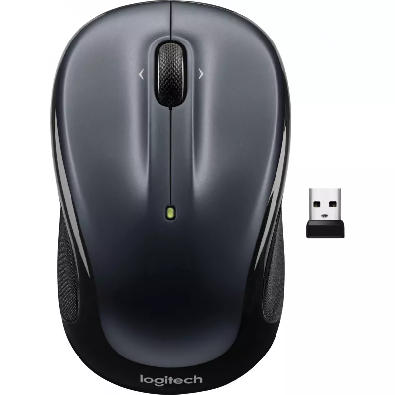LOGITECH M325s rato ambidestro ótico 5 botões sem fios 2,4 GHz recetor Nano USB cinzento-escuro