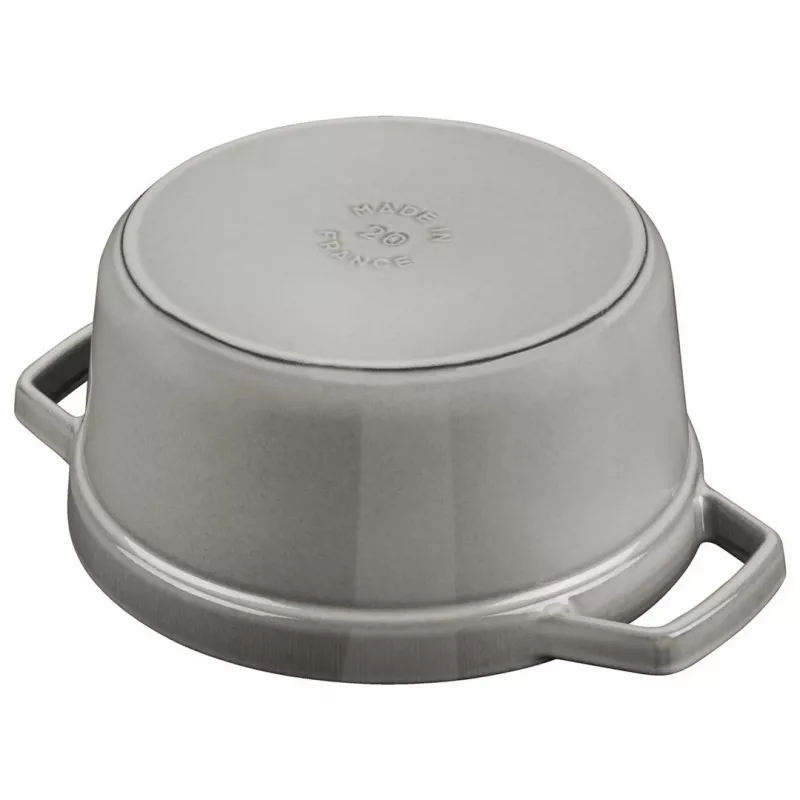 Staub La Cocotte redonda de ferro fundido 26 cm, cinzento grafite