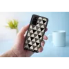 Capa de proteção iKins para Samsung Galaxy S20 – estrutura piramidal, preto
