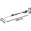 Tesoura de sebes sem fios Bosch GHE 18V-50 TP preto, azul, vermelho, aço inoxidável