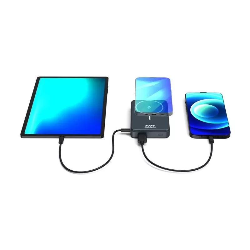 Powerbank Port Designs 907005 10000 mAh carregamento sem fios preto
