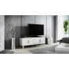 Suporte de TV Cama LOTTA 140cm branco + carvalho sonoma