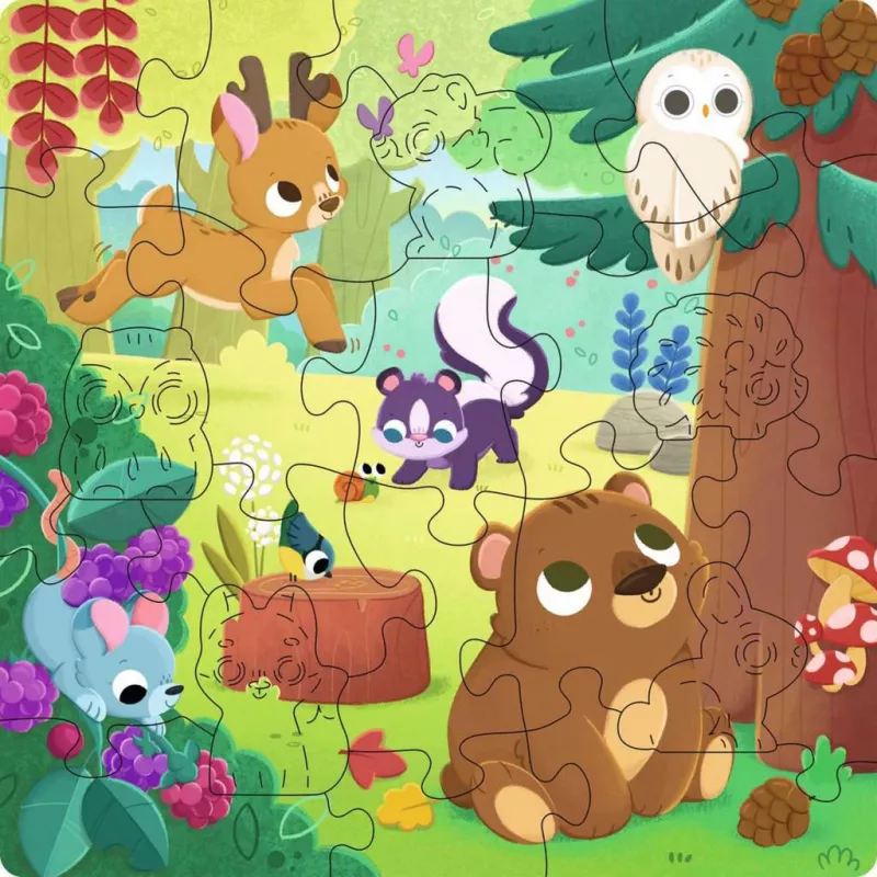 Puzzle Ravensburger 12004080 — 22 peças, Flora & Fauna, idade recomendada 4+, 192 × 192 mm