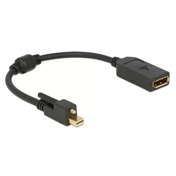Cabo DisplayPort DeLOCK 62638 Mini DisplayPort 0,25 m preto
