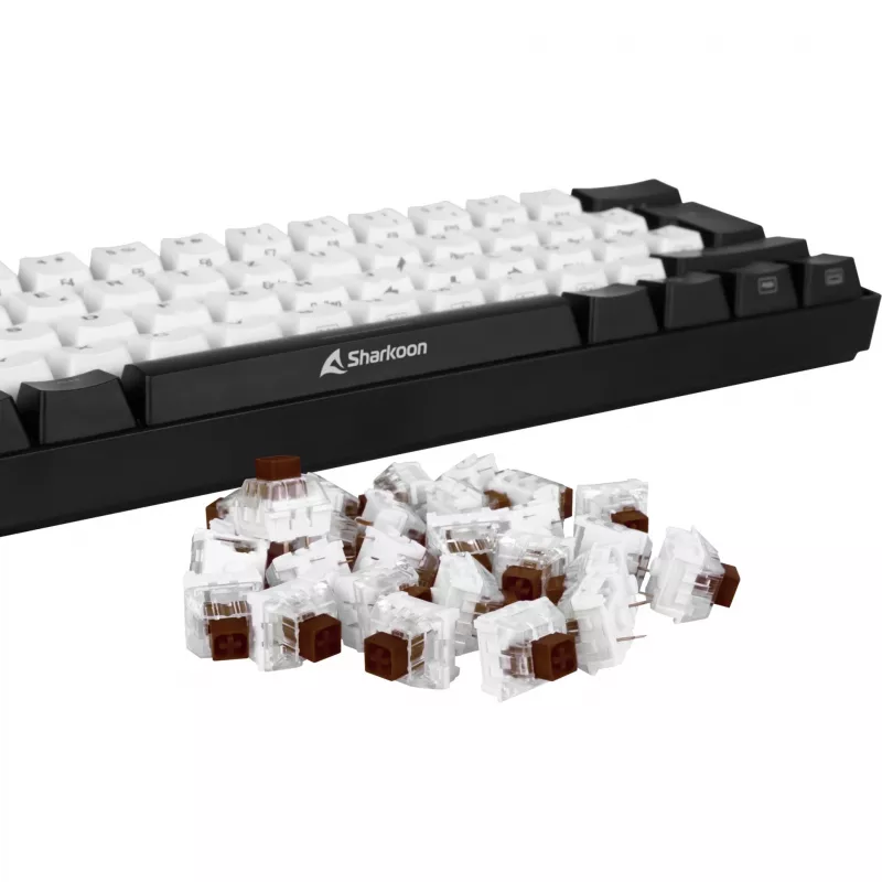Conjunto de interruptores Kailh Box Brown, interruptores castanho/transparente, 35 peças