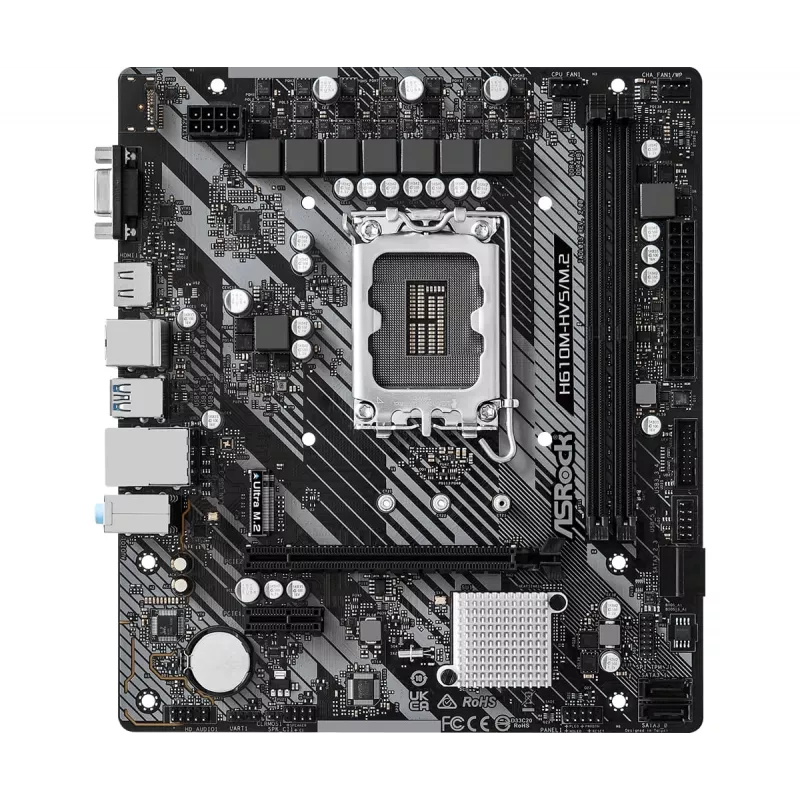 ASRock H610M-HVS/M.2 R2.0 DDR4 LGA1700 placa-mãe Micro-ATX